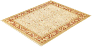 Traditional Mogul Ivory Wool Area Rug 8' 1" x 10' 0" - Solo Rugs