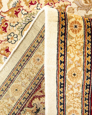 Traditional Mogul Ivory Wool Area Rug 8' 3" x 10' 6" - Solo Rugs