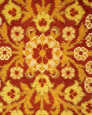 Traditional Mogul Orange Wool Area Rug 8' 2" x 10' 1" - Solo Rugs