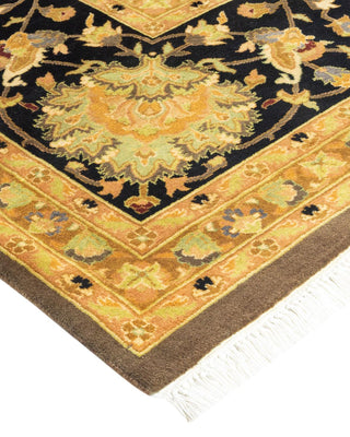 Traditional Mogul Brown Wool Area Rug 8' 1" x 10' 3" - Solo Rugs