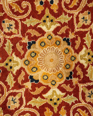 Traditional Mogul Orange Wool Area Rug 8' 0" x 10' 2" - Solo Rugs