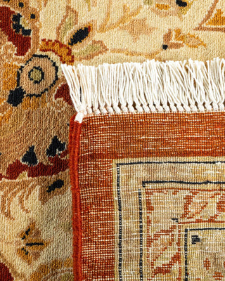 Traditional Mogul Orange Wool Area Rug 8' 0" x 10' 2" - Solo Rugs