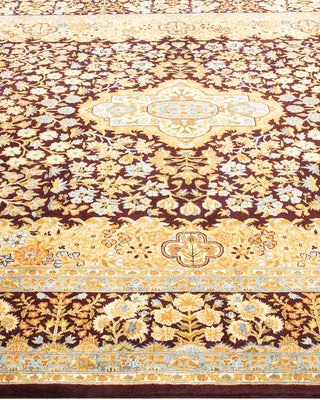 Traditional Mogul Red Wool Area Rug 6' 1" x 9' 10" - Solo Rugs