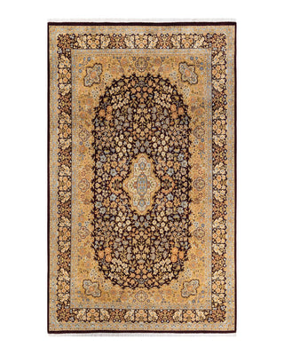 Traditional Mogul Red Wool Area Rug 6' 1" x 9' 10" - Solo Rugs