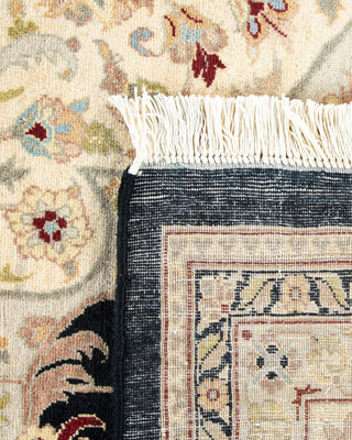 Traditional Mogul Black Wool Area Rug 8' 1" x 10' 4" - Solo Rugs