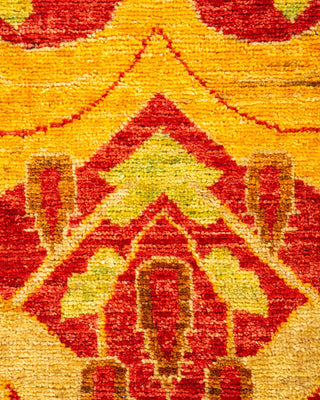 Contemporary Arts & Crafts Red Wool Runner 2' 6" x 8' 6" - Solo Rugs