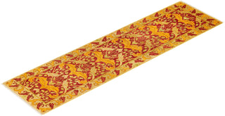 Contemporary Arts & Crafts Red Wool Runner 2' 6" x 8' 6" - Solo Rugs