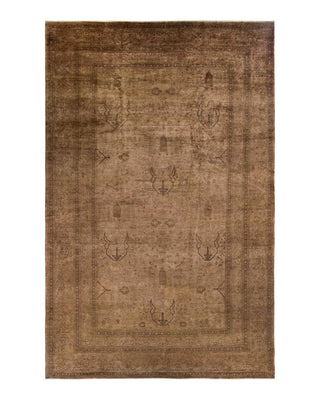 Contemporary Vibrance Beige Wool Area Rug 11' 10" x 18' 1" - Solo Rugs