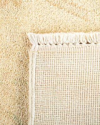 Contemporary Eclectic Ivory Wool Area Rug 9' 1" x 12' 0" - Solo Rugs