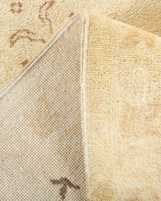 Contemporary Eclectic Ivory Wool Area Rug 9' 1" x 12' 0" - Solo Rugs