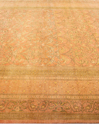 Traditional Mogul Pink Wool Area Rug 8' 1" x 9' 10" - Solo Rugs