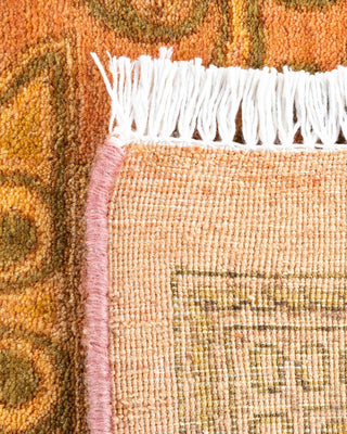 Traditional Mogul Pink Wool Area Rug 8' 1" x 9' 10" - Solo Rugs