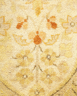 Traditional Mogul Green Wool Area Rug 8' 2" x 10' 3" - Solo Rugs