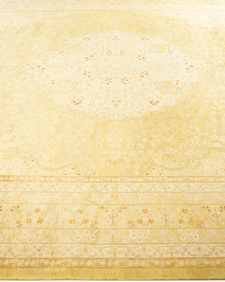 Traditional Mogul Green Wool Area Rug 8' 2" x 10' 3" - Solo Rugs
