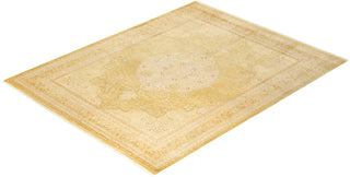 Traditional Mogul Green Wool Area Rug 8' 2" x 10' 3" - Solo Rugs