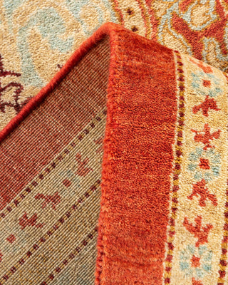 Traditional Mogul Orange Wool Area Rug 8' 5" x 10' 4" - Solo Rugs