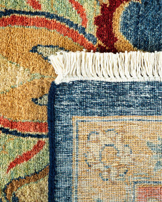 Traditional Mogul Blue Wool Area Rug 8' 2" x 10' 8" - Solo Rugs