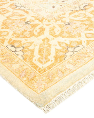 Traditional Mogul Light Blue Wool Area Rug 8' 4" x 10' 1" - Solo Rugs