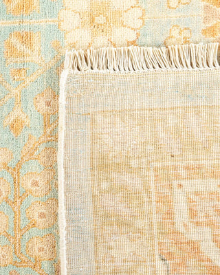 Traditional Mogul Light Blue Wool Area Rug 8' 4" x 10' 1" - Solo Rugs