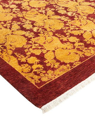 Traditional Mogul Red Wool Area Rug 6' 2" x 8' 9" - Solo Rugs
