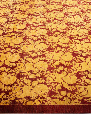 Traditional Mogul Red Wool Area Rug 6' 2" x 8' 9" - Solo Rugs