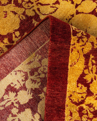 Traditional Mogul Red Wool Area Rug 6' 2" x 8' 9" - Solo Rugs