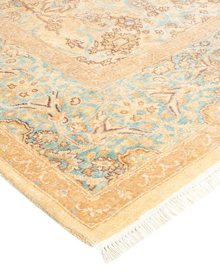 Traditional Mogul Ivory Wool Area Rug 6' 3" x 8' 9" - Solo Rugs