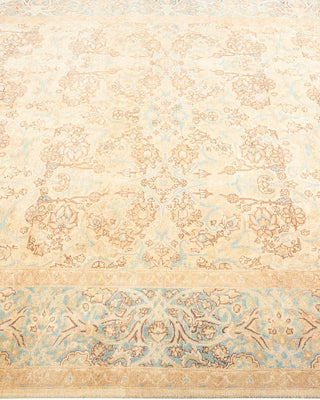 Traditional Mogul Ivory Wool Area Rug 6' 3" x 8' 9" - Solo Rugs