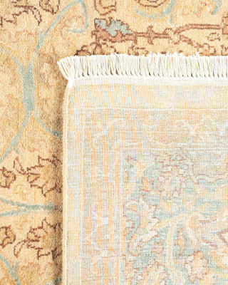 Traditional Mogul Ivory Wool Area Rug 6' 3" x 8' 9" - Solo Rugs