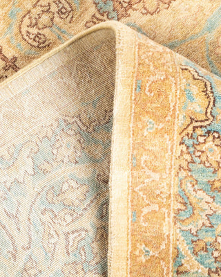Traditional Mogul Ivory Wool Area Rug 6' 3" x 8' 9" - Solo Rugs