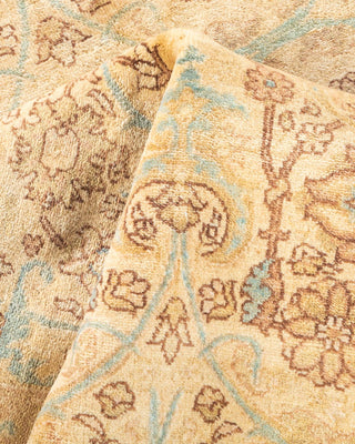 Traditional Mogul Ivory Wool Area Rug 6' 3" x 8' 9" - Solo Rugs
