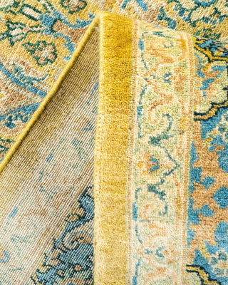 Traditional Mogul Green Wool Area Rug 6' 0" x 8' 7" - Solo Rugs