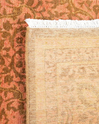 Traditional Mogul Yellow Wool Area Rug 6' 2" x 9' 5" - Solo Rugs