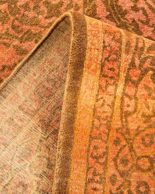 Traditional Mogul Yellow Wool Area Rug 6' 2" x 9' 5" - Solo Rugs