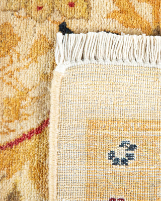 Traditional Mogul Ivory Wool Area Rug 6' 0" x 9' 3" - Solo Rugs