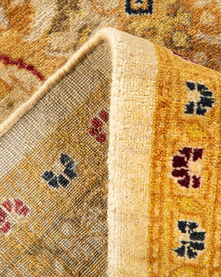 Traditional Mogul Ivory Wool Area Rug 6' 0" x 9' 3" - Solo Rugs