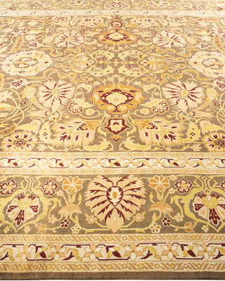 Traditional Mogul Brown Wool Area Rug 8' 1" x 10' 2" - Solo Rugs
