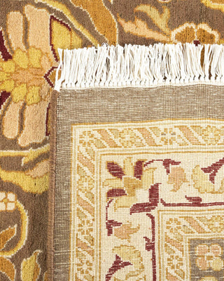 Traditional Mogul Brown Wool Area Rug 8' 1" x 10' 2" - Solo Rugs
