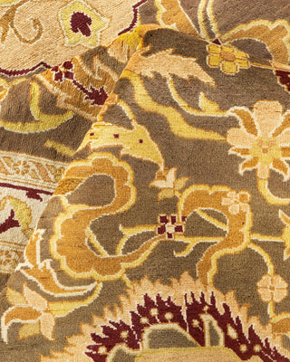 Traditional Mogul Brown Wool Area Rug 8' 1" x 10' 2" - Solo Rugs