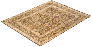 Traditional Mogul Brown Wool Area Rug 8' 1" x 10' 2" - Solo Rugs