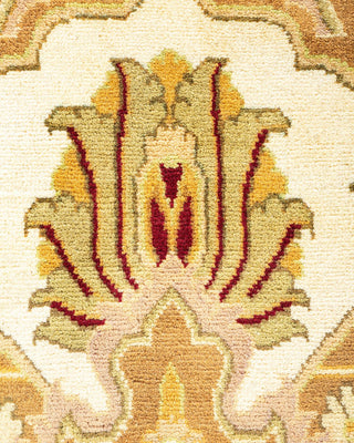 Traditional Mogul Ivory Wool Area Rug 8' 2" x 9' 10" - Solo Rugs