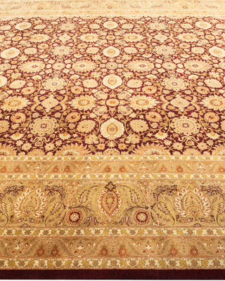 Traditional Mogul Red Wool Area Rug 8' 2" x 10' 0" - Solo Rugs
