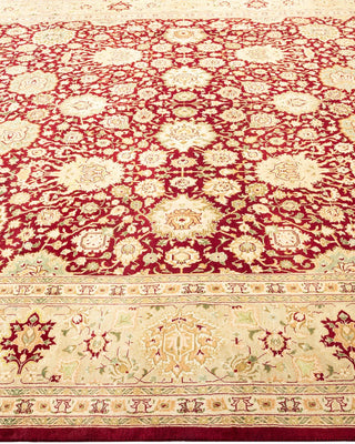 Traditional Mogul Red Wool Area Rug 8' 3" x 10' 4" - Solo Rugs