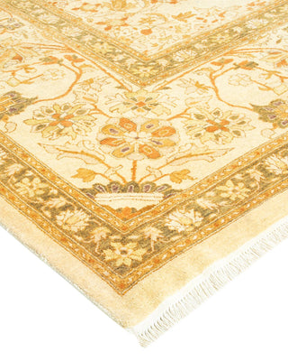 Traditional Mogul Ivory Wool Area Rug 8' 5" x 10' 1" - Solo Rugs