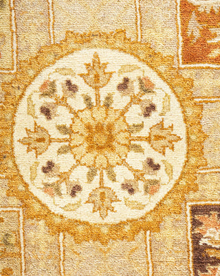 Traditional Mogul Ivory Wool Area Rug 8' 3" x 10' 10" - Solo Rugs