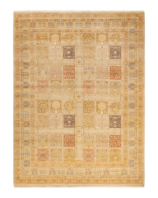Traditional Mogul Ivory Wool Area Rug 8' 3" x 10' 10" - Solo Rugs
