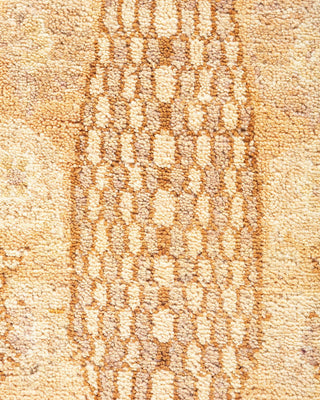 Traditional Mogul Beige Wool Area Rug 8' 0" x 9' 10" - Solo Rugs