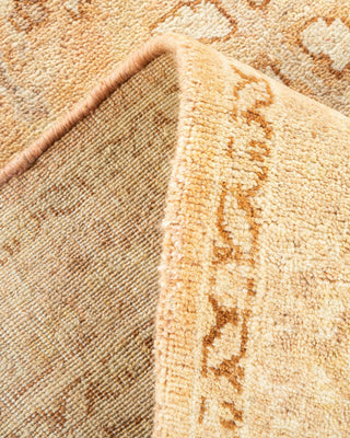 Traditional Mogul Beige Wool Area Rug 8' 0" x 9' 10" - Solo Rugs