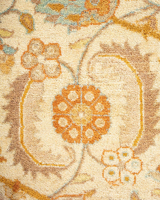 Traditional Mogul Ivory Wool Area Rug 8' 3" x 10' 1" - Solo Rugs