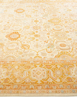 Traditional Mogul Ivory Wool Area Rug 8' 3" x 10' 1" - Solo Rugs